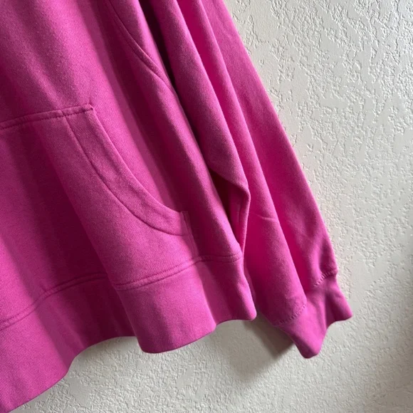 GAP | oversized half zip pullover sweatshirt hot pink | XL - Picture 5 of 6